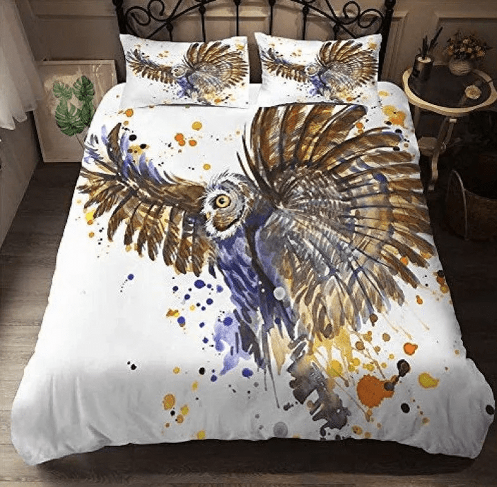 Splash Owl Bedding Set