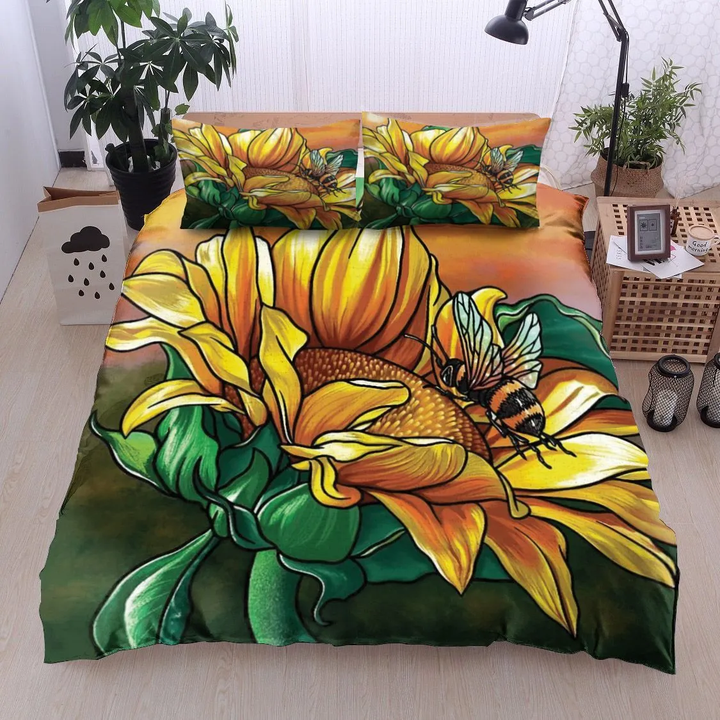 Bee And Sunflower Bedding Set