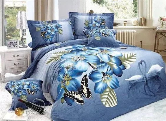 Butterfly And Flower Bedding Set