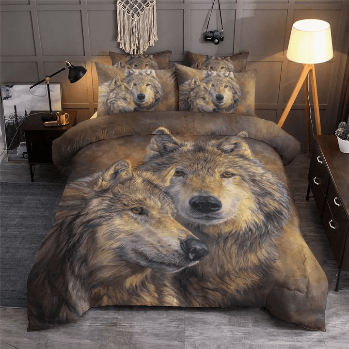 Wolf Couple Bedding Set