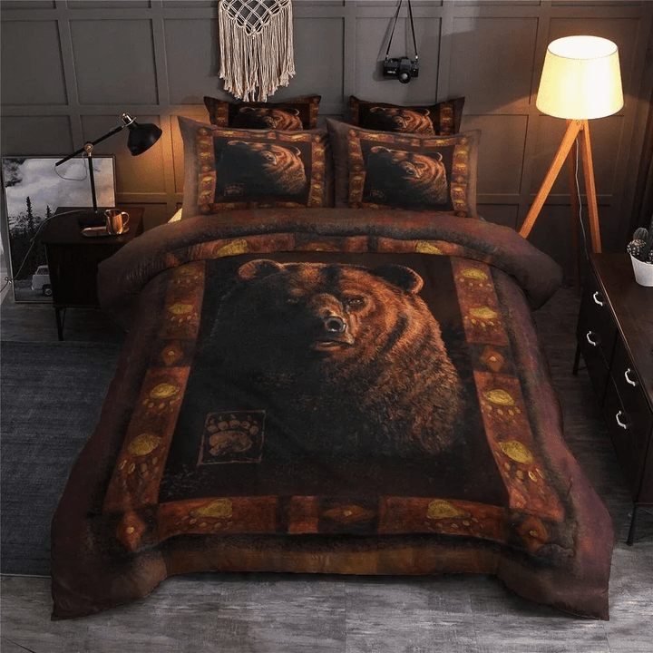 Bear Cotton Bed Sheets Spread Comforter Duvet Cover Bedding Set