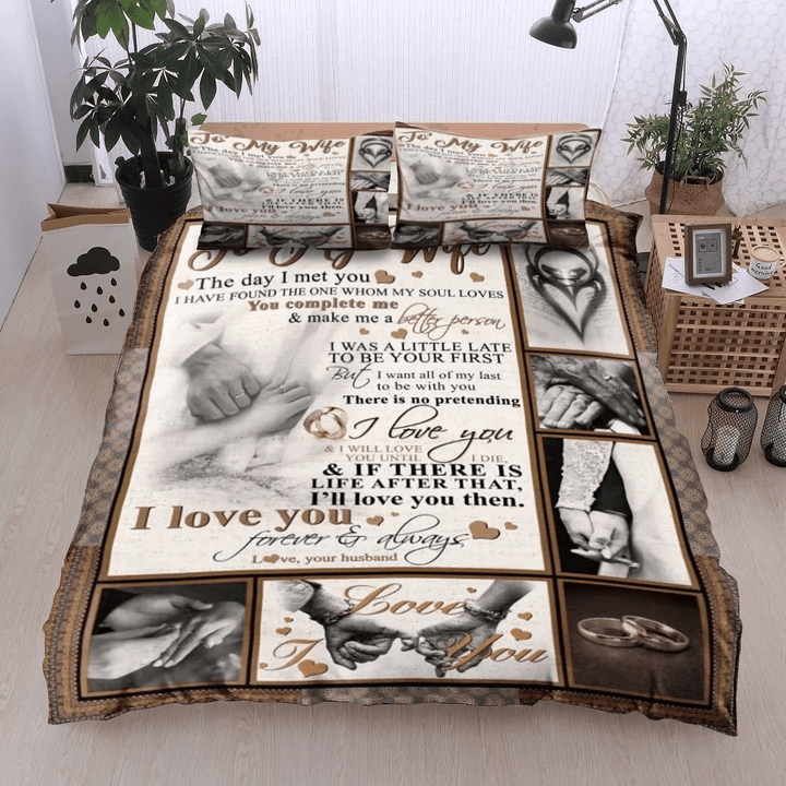 Rings To My Wife Bedding Set