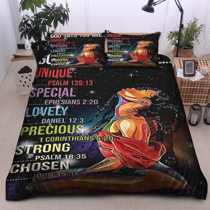Afro God Says You Are Bedding Set