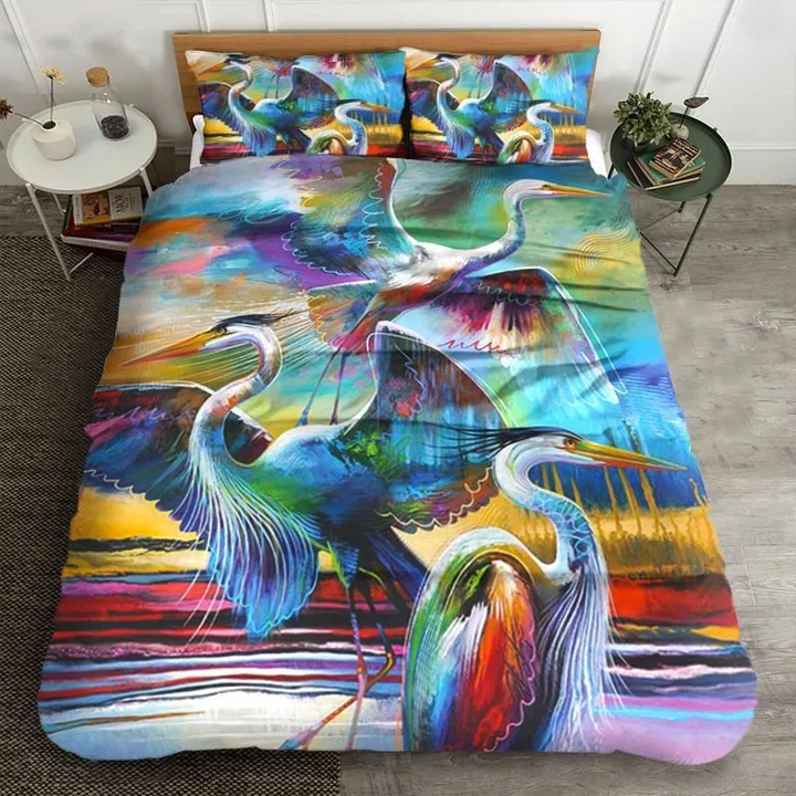 Blue Heron Bedding Set