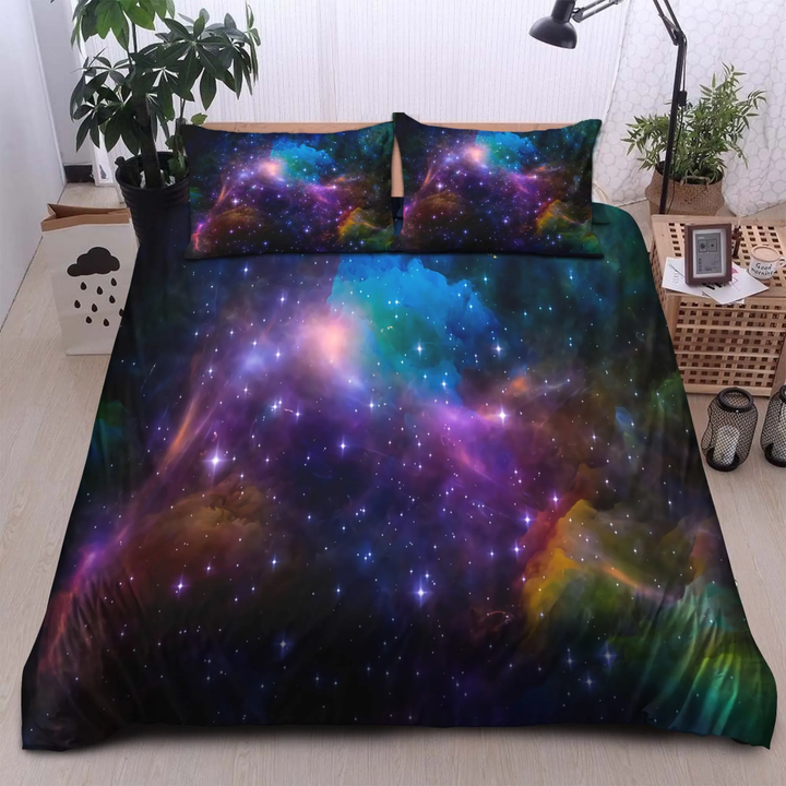 Purple Galaxy Bedding Set