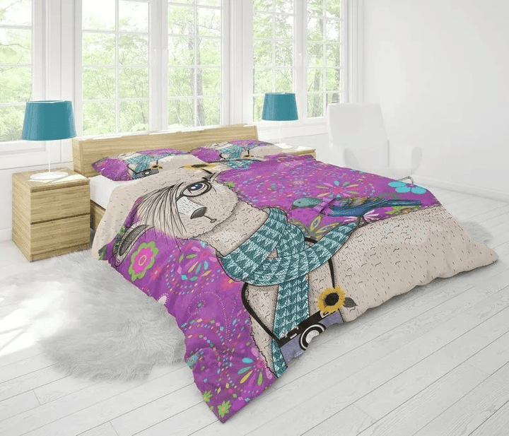 Hipster Llama Bedding Set