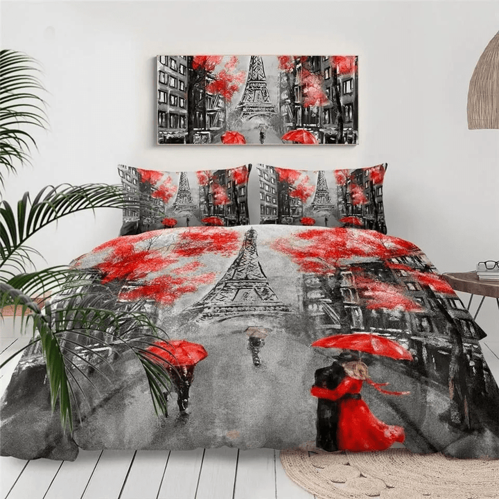 Romantic Paris Tower Bedding Set