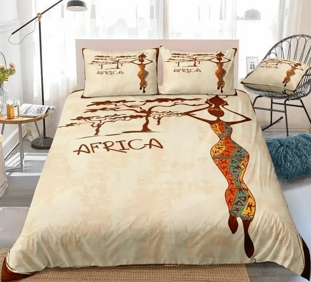 African Tribal Woman Bedding Set