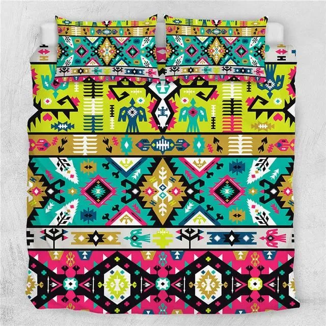 Colorful Aztec Bedding Set