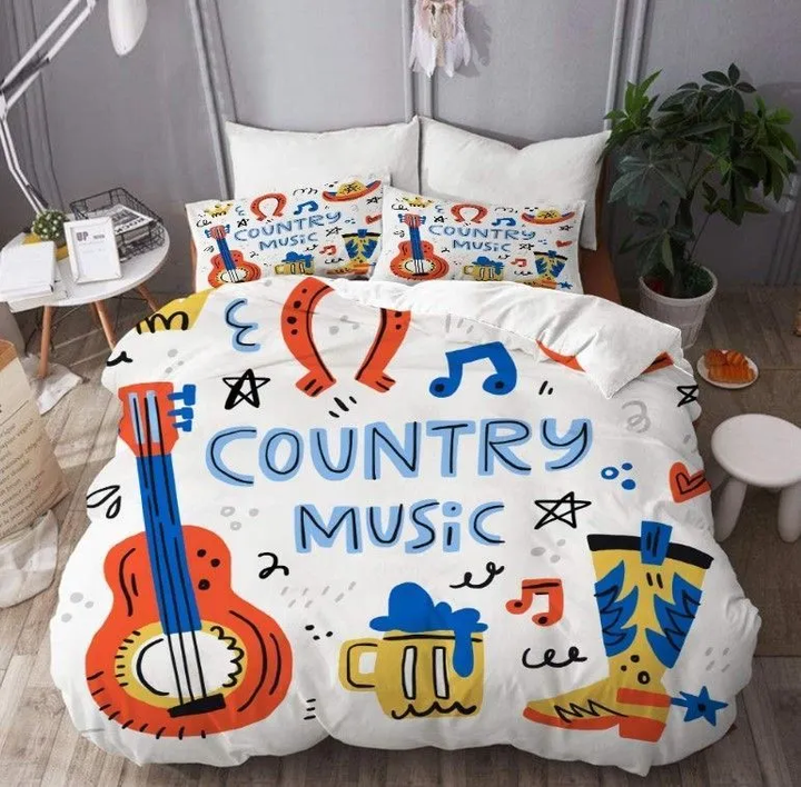 Country Music Bedding Set