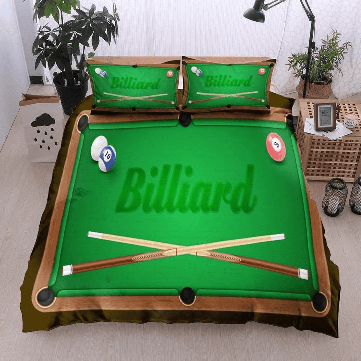 Billiard Cotton Bed Sheets Spread Comforter Duvet Cover Bedding Set