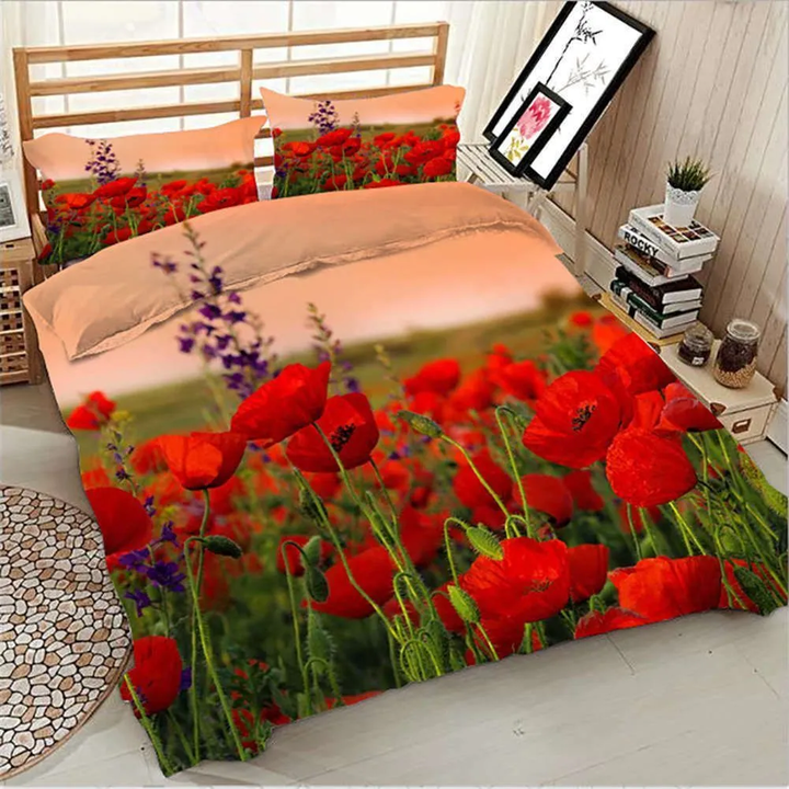 Bright Color Tulip Bedding Set