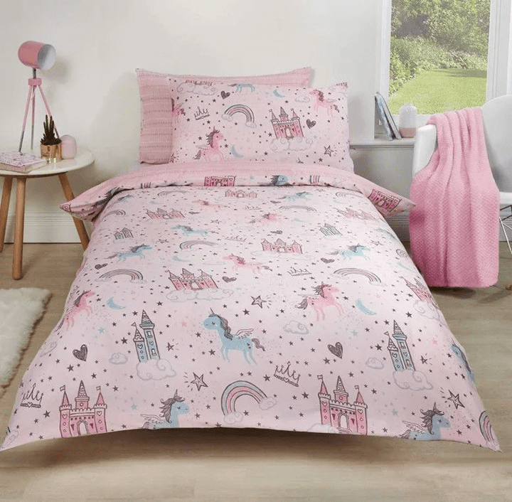 Unicorn Castle Bedding Set