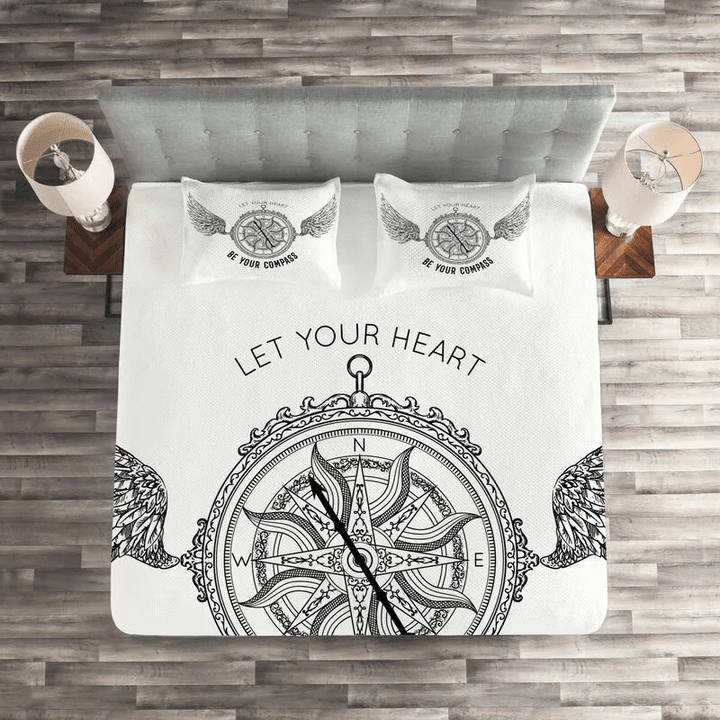 Let Your Heart Be Your Compass Bedding Set