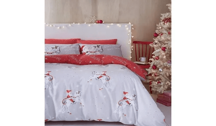 Christmas Unicorn Bedding Set