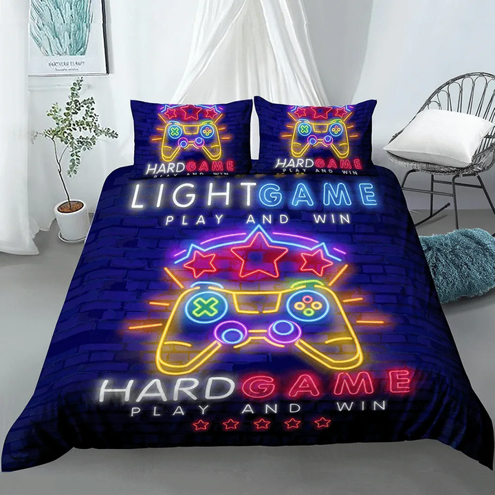 Play To Win Neon Bedding Set