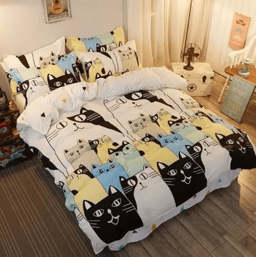 Cute Cat Bedding Set