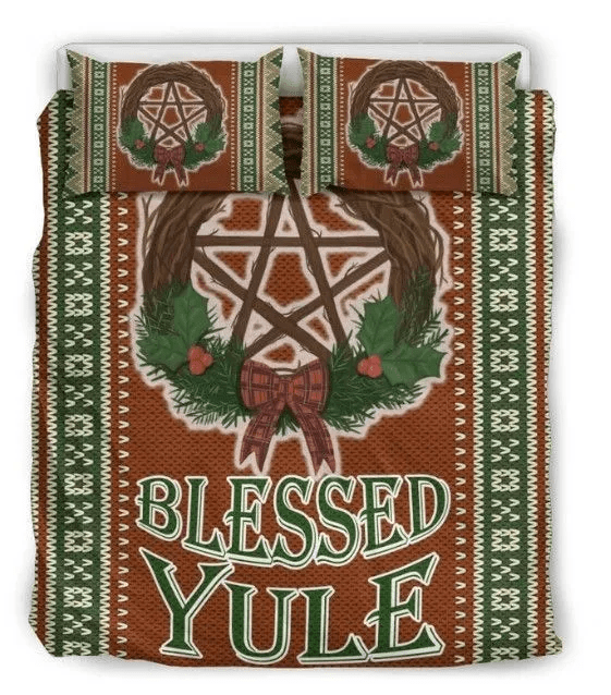 Wicca Blessed Yule Bedding Set