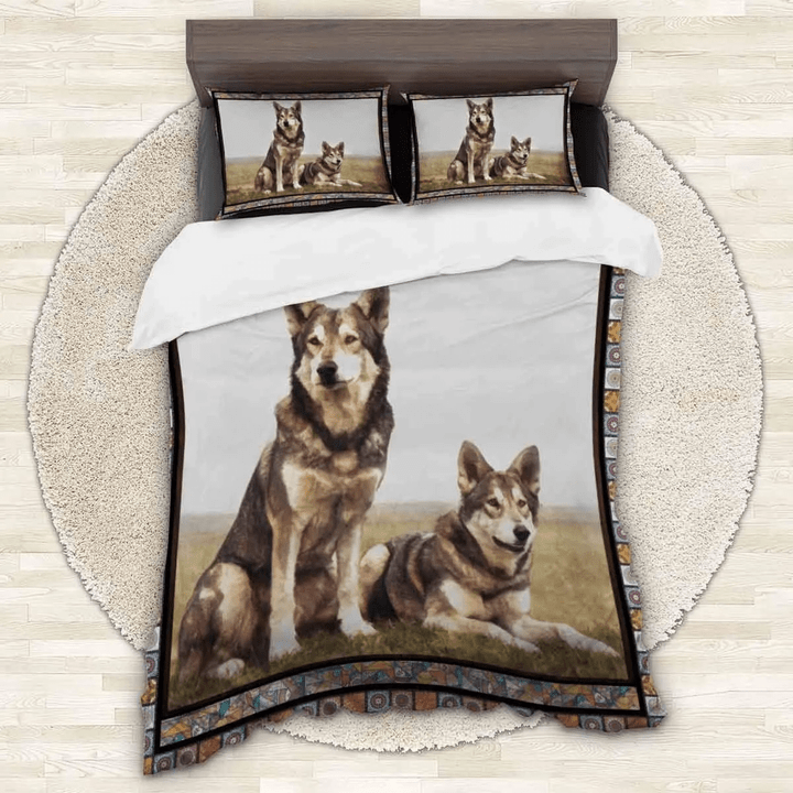 Czechoslovakian Wolfdog Friend Bedding Set