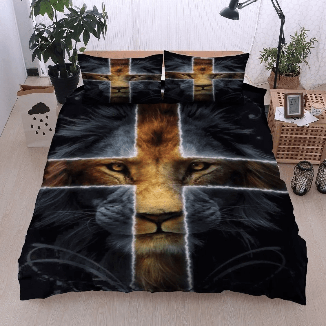 Lion Jesus Bedding Set