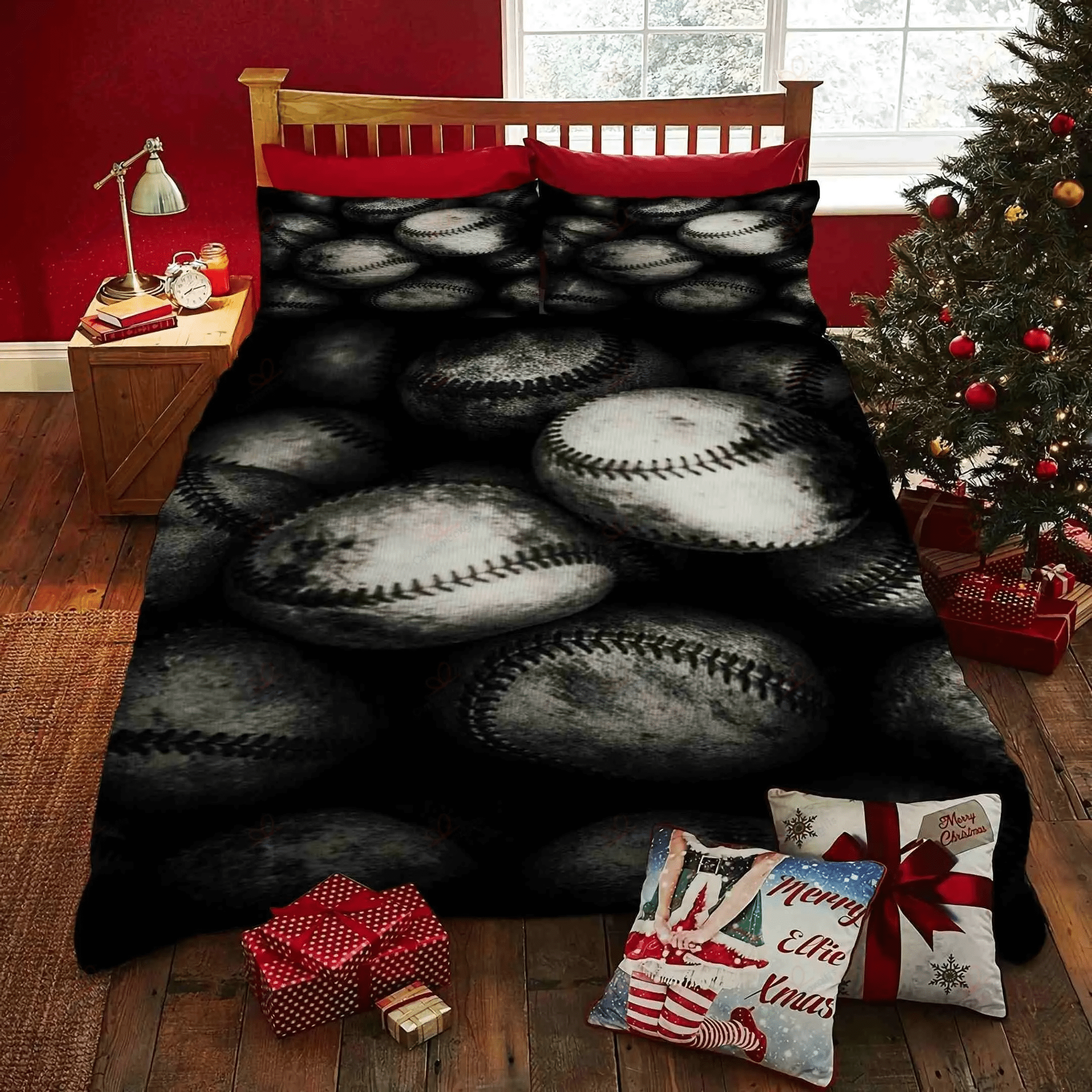 Baseball Art Old Bedding Set