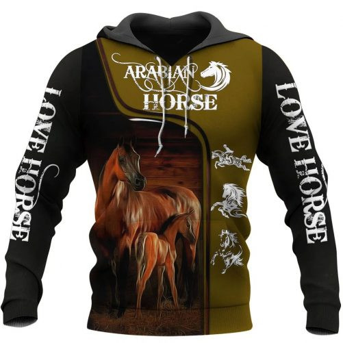 Arabian Horse 3D All Over Printed Hoodie