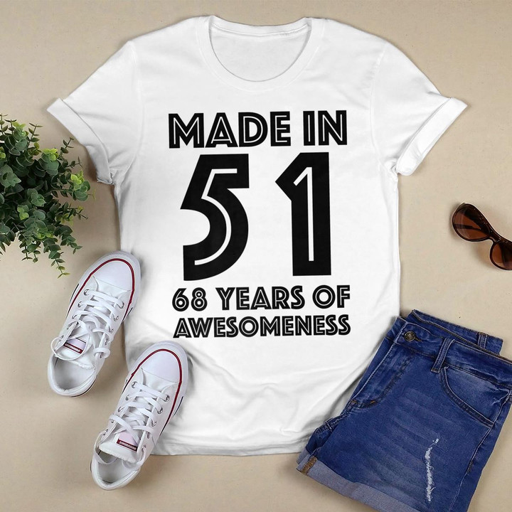 68th Birthday Womens Shirt Age 68 Year Old Grandma Mom Gift Premium T-Shirt
