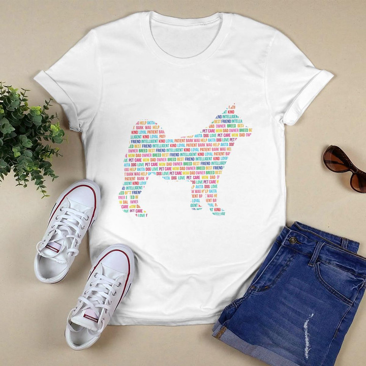 Akita Shirt Akita Dog Words Tshirt Gift for Dog Lover
