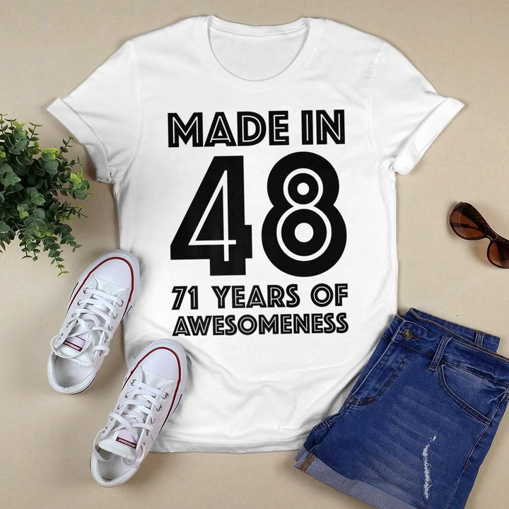 71st Birthday Womens Shirt Age 71 Year Old Grandma Mom Gift Premium T-Shirt