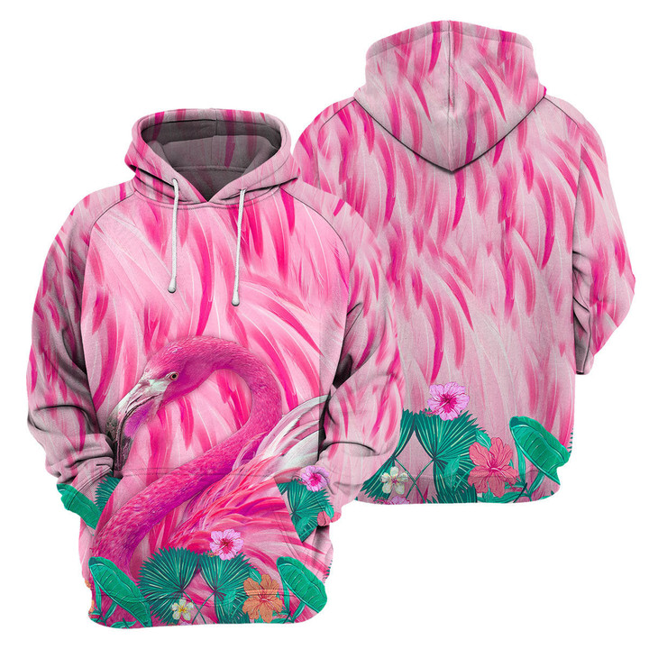 Flamingo - 3D All Over Printed Hoodie