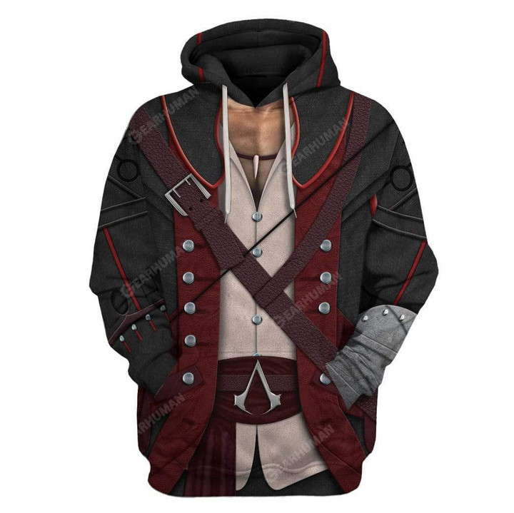 Cosplay Assassin'S Creed Iv 4 Black Flag Connor Kenway Hoodie Apparel