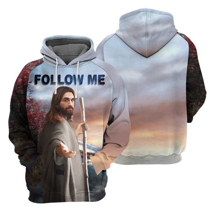 Follow Me God - 3D All Over Printed Hoodie