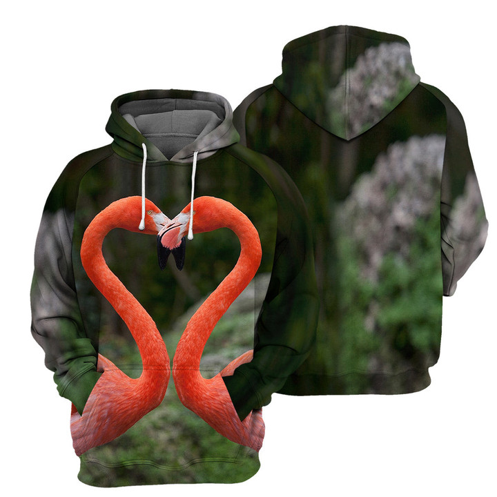 Flamingo - 3D All Over Printed Hoodie Version 3