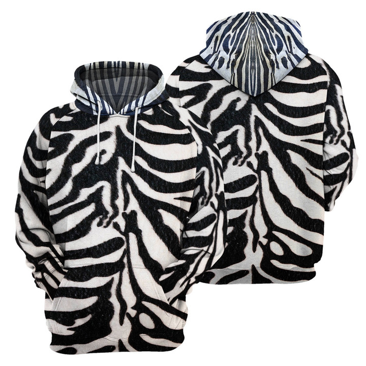 Zebra - 3D All Over Printed Hoodie