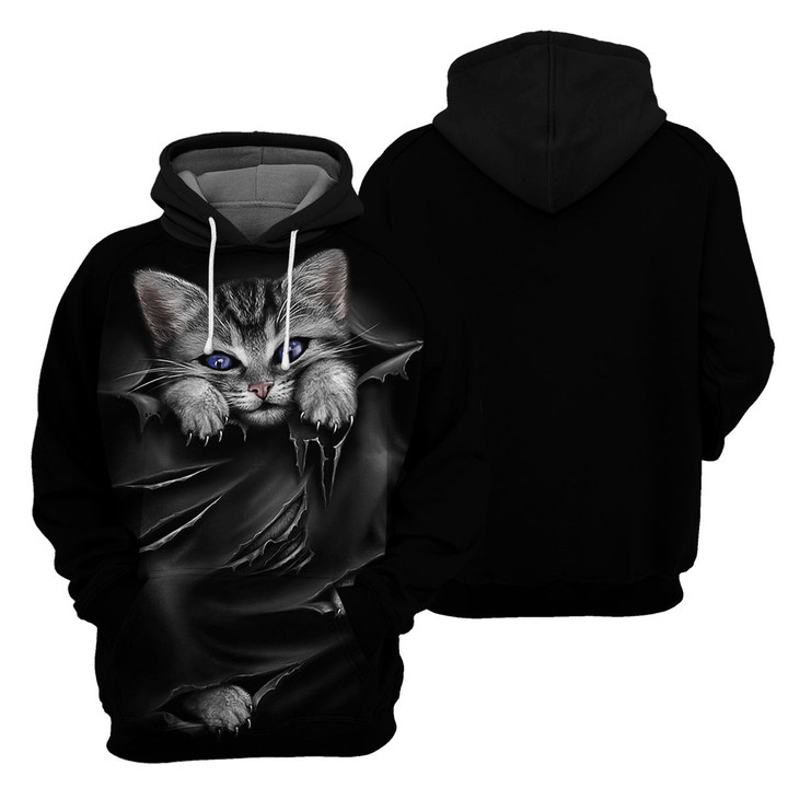 Black Cat - 3D All Over Printed Hoodie Version 4