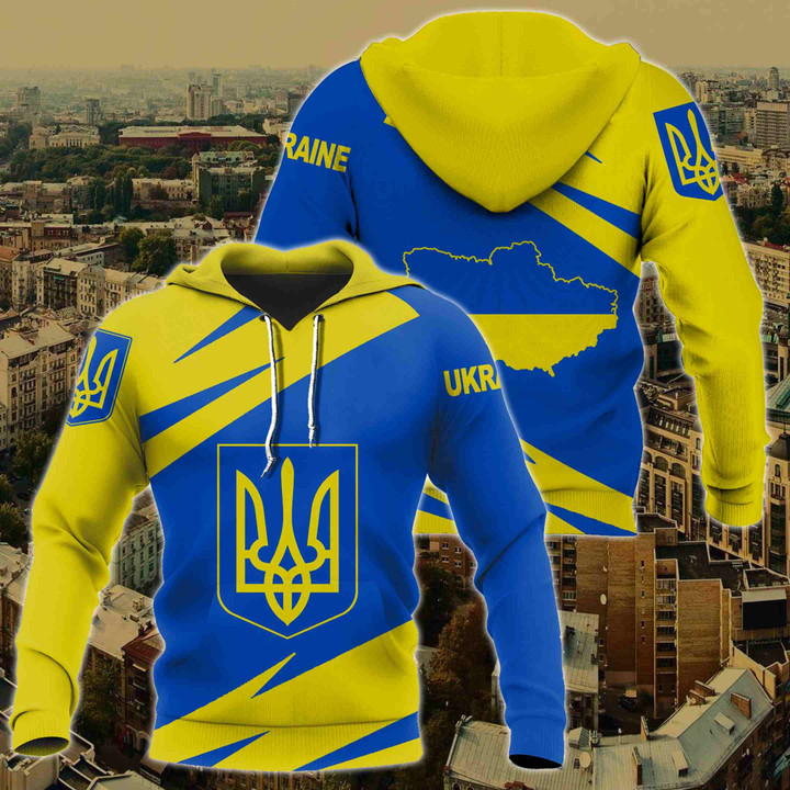 Ukraine Coat Of Arms Unisex 3D Hoodie