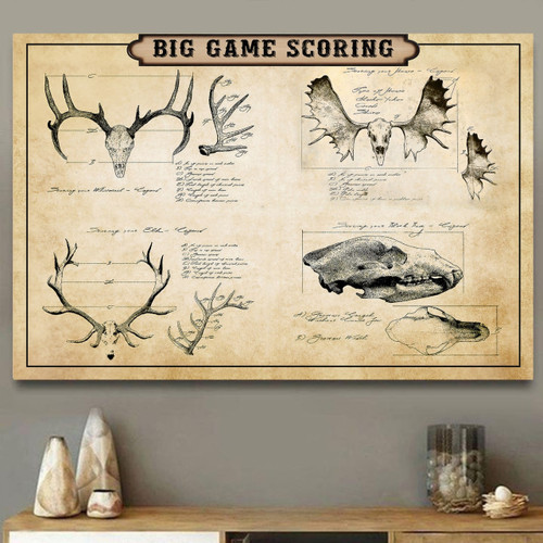 Hunting Landscape Canvas | Big Game Scoring Canvas | DK2203
