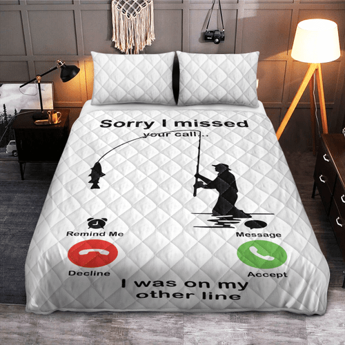 Quilt Bedding Set | Sorry I missed your call | TJ2139