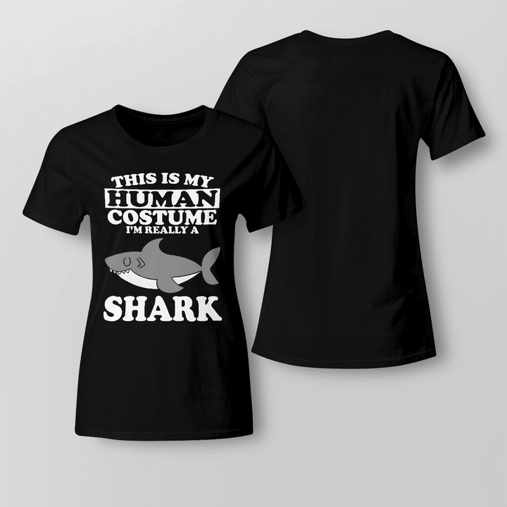 Premium Ladies T-shirt | I'm really a shark | YM2129