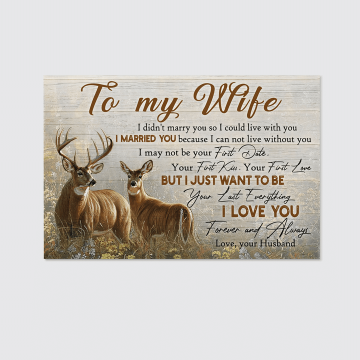 Deer Landscape Canvas | To My Wife, I Can’t Live Without You | TN2110