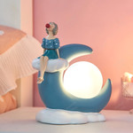 Kawaii Room Decor LED 3D Moon Light - Girly Moon Table Lamp