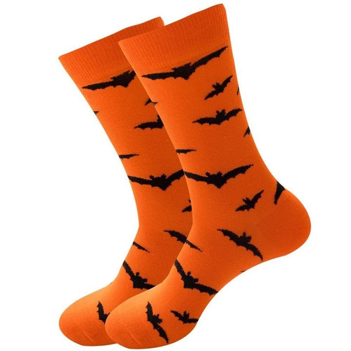 Autumn and Winter Halloween Socks for Men Skeletons Aliens Socks for Women Pumpkin Monster Bats Lovers Socks