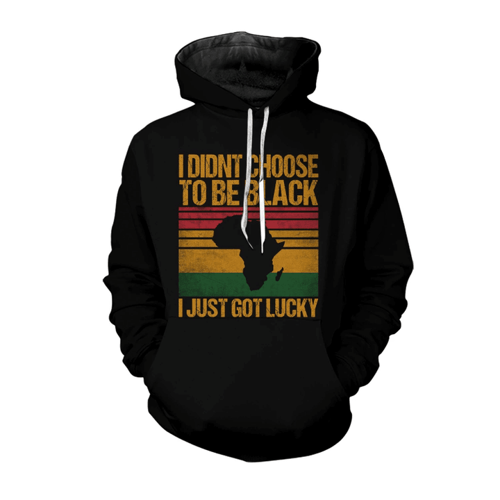 Lucky To Be Black Hoodie