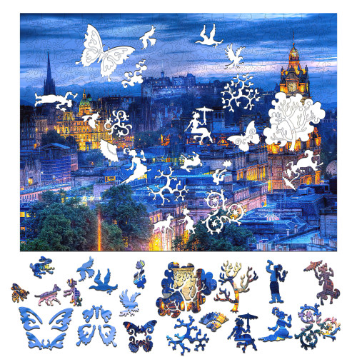 Zedbubble Set 507 Pieces And 648 Pieces Unique Shapes Acrylic Jigsaw Puzzles 45x60cm