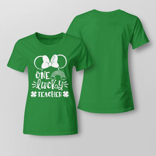 Zedbubble One Lucky Teacher Irish Patrick T-Shirt