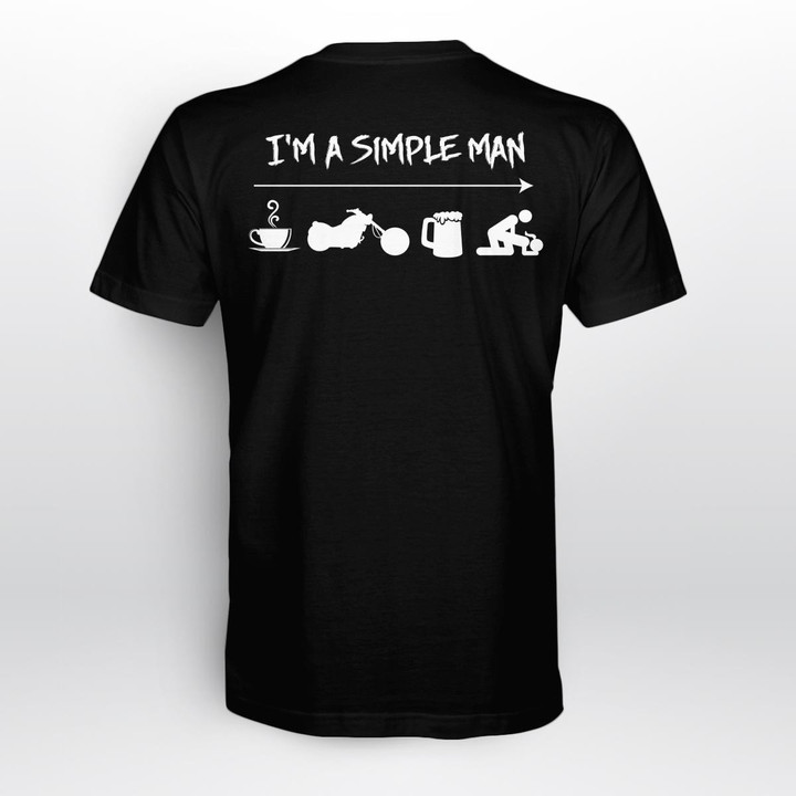 Zedbubble I Am A Simple Man Biker T-Shirt Hoodie Sweatshirt Mug