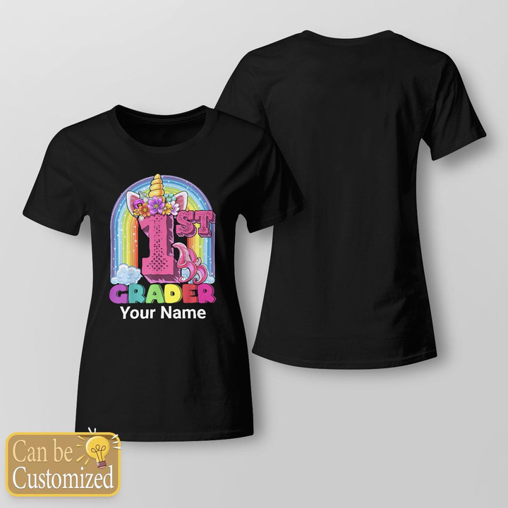 Zedbubble First Grader For Kids Teacher Personalized T-Shirt
