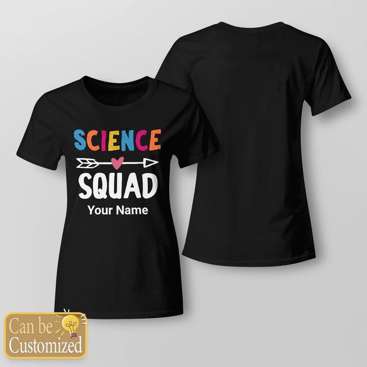 Zedbubble Science Squad For Teacher Team Personalized T-Shirt
