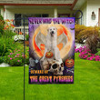 Never Mind The Witch Beware Of The Great Pyrenees Halloween Flag Decor House Garden