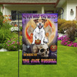 Never Mind The Witch Beware Of The Jack Russell Halloween Flag Decor House Garden